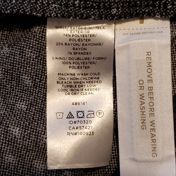 LOFT Navy Geo Dot Jacquard V-neck Long Sleeve Knit Wrap Dress - Picture 8 of 8